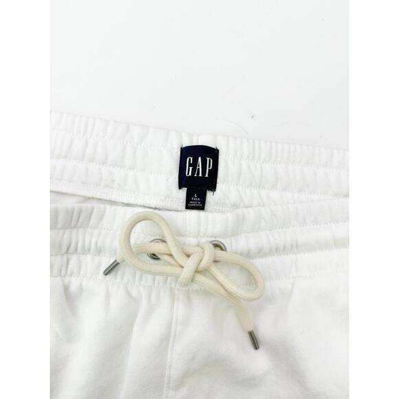 Gap white high rise jogger sweatpants - size large tall - Picture 5 of 6